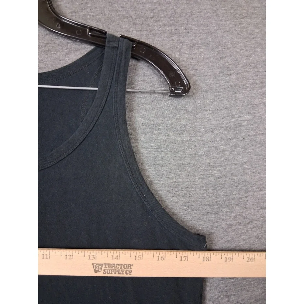 Polo Ralph Lauren Mens Shirt Medium Black Small Pony Tank Fitted Casual Preppy